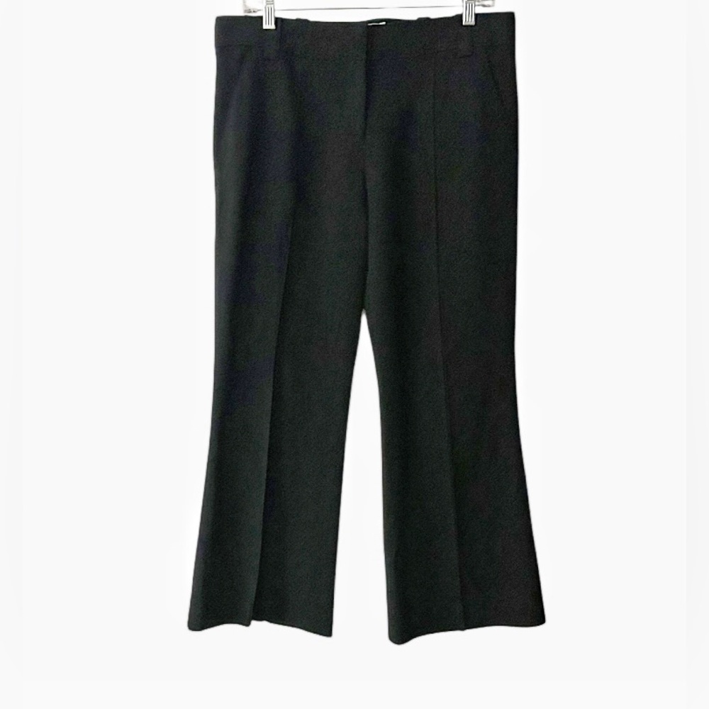 A.L.C. Black Viscose Blend Seamed Cropped Front Seam Pants Size 10 495.00